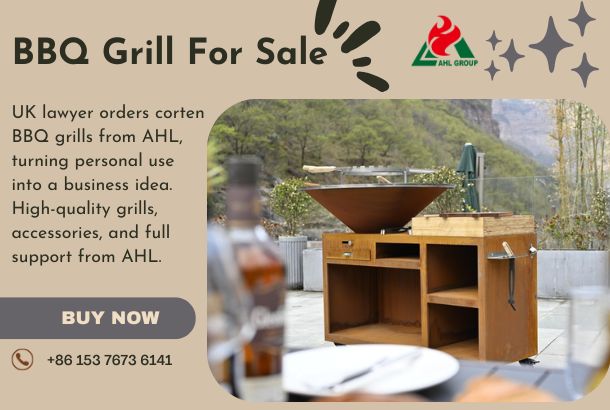 Outdoor Metal BBQ Grill Shipped to the UK